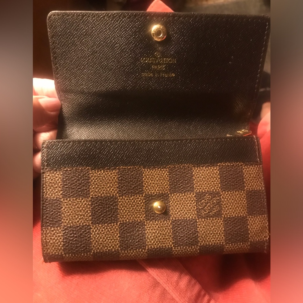 Louis Vuitton Brown Checkered Women's Wallet